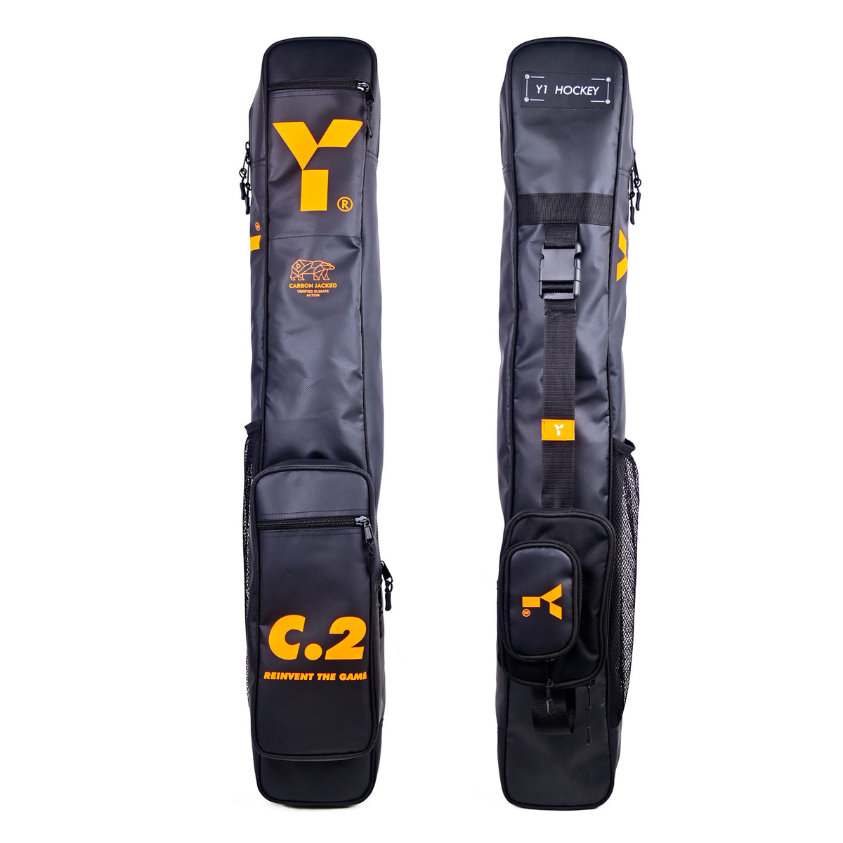 C.2 Stick Bag - Black/Orange bag by Y1