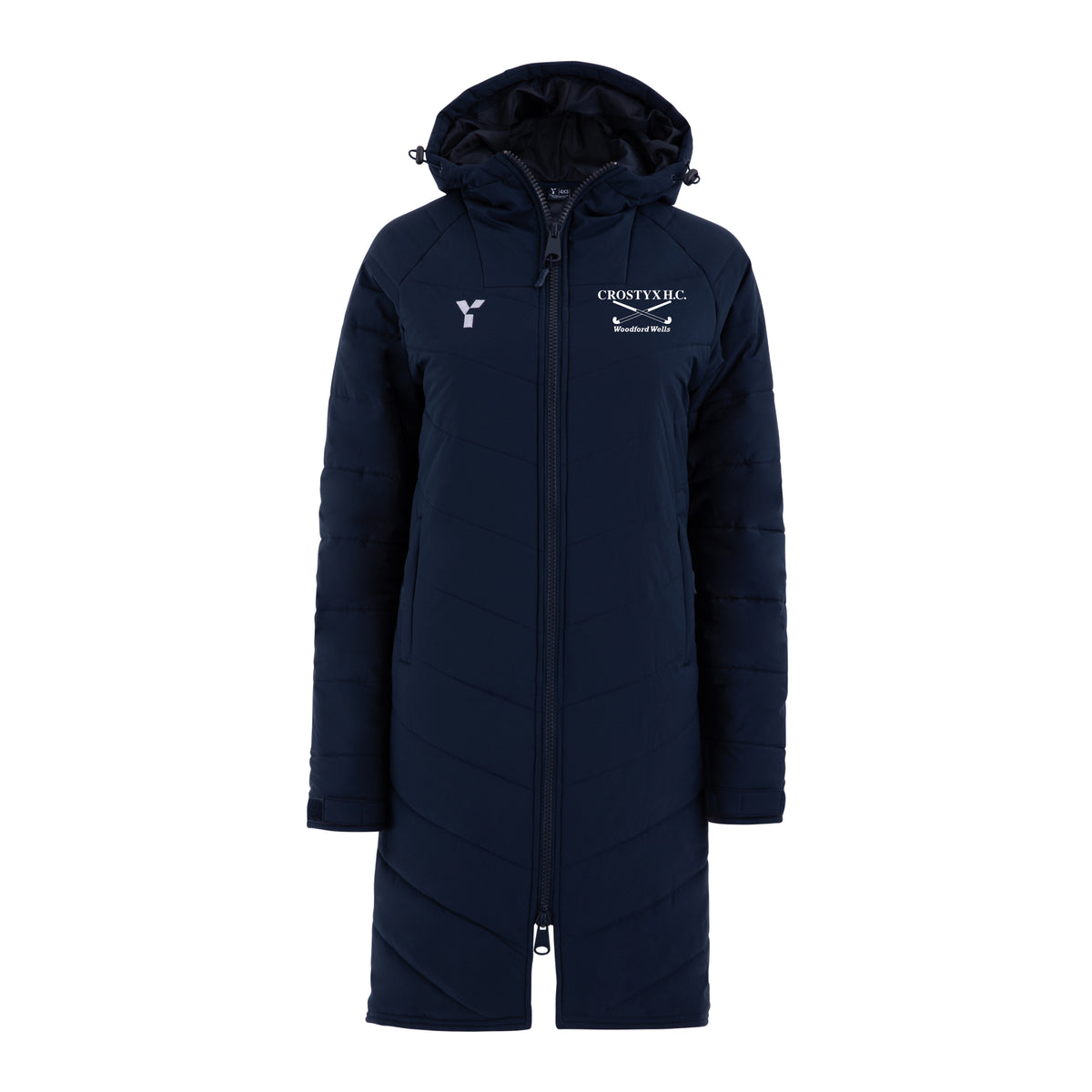 Crostyx HC - Bench Jacket Unisex Navy club teamwear by Y1