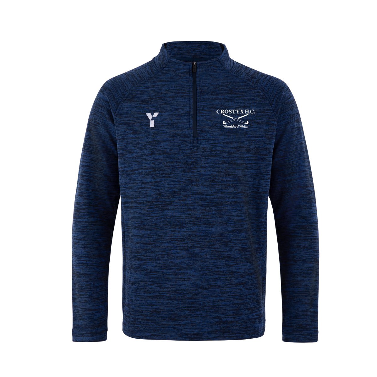 Crostyx HC - Fugi Quarter Zip Unisex Navy Melange club teamwear by Y1
