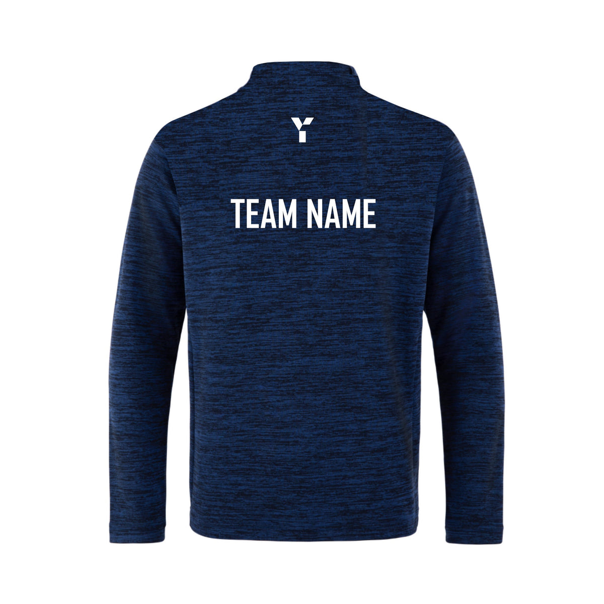 EA - Fugi Quarter Zip Unisex Navy Melange club teamwear by Y1 - view 2