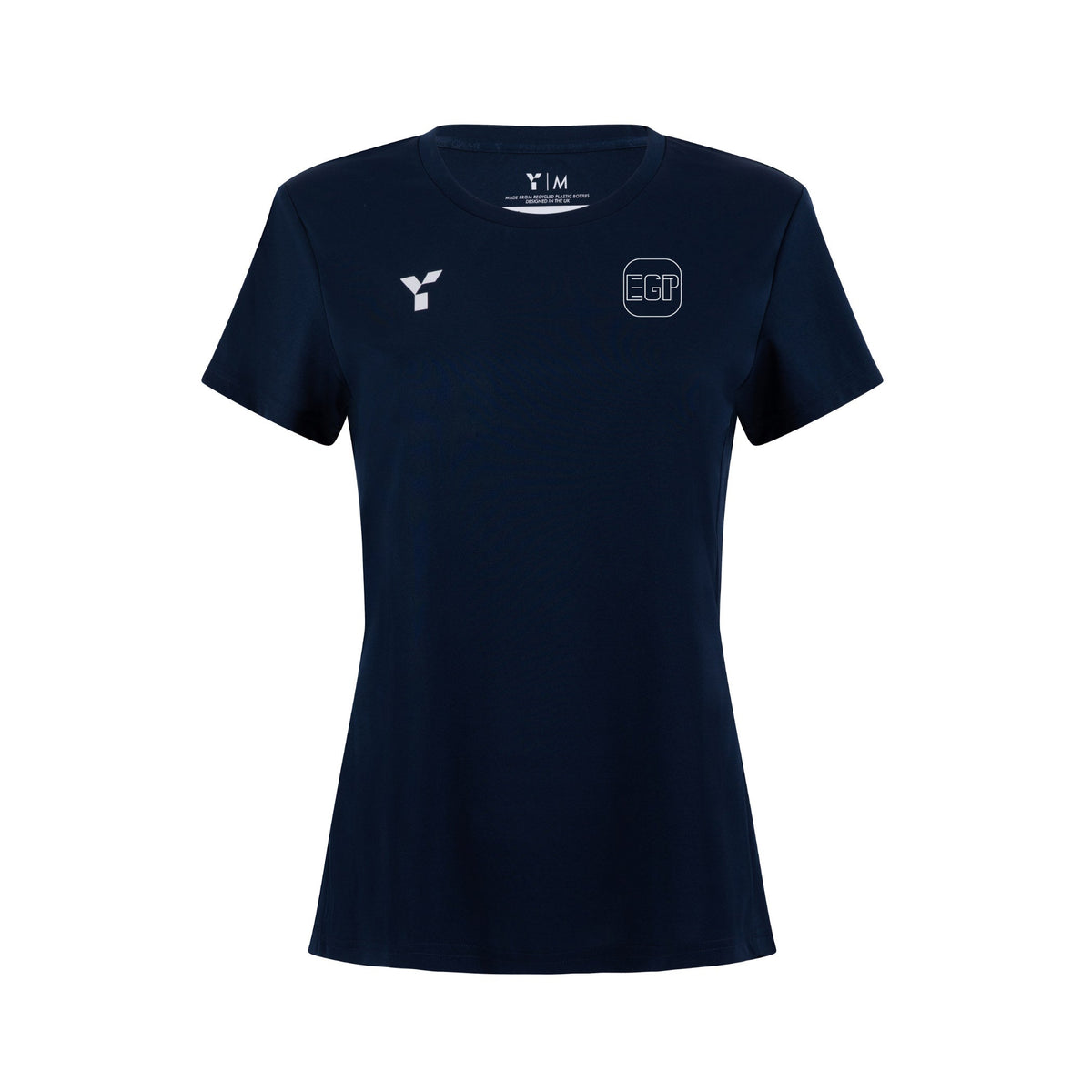 East Grinstead Padel - Short Sleeve Training Top Women's Navy club teamwear by Y1