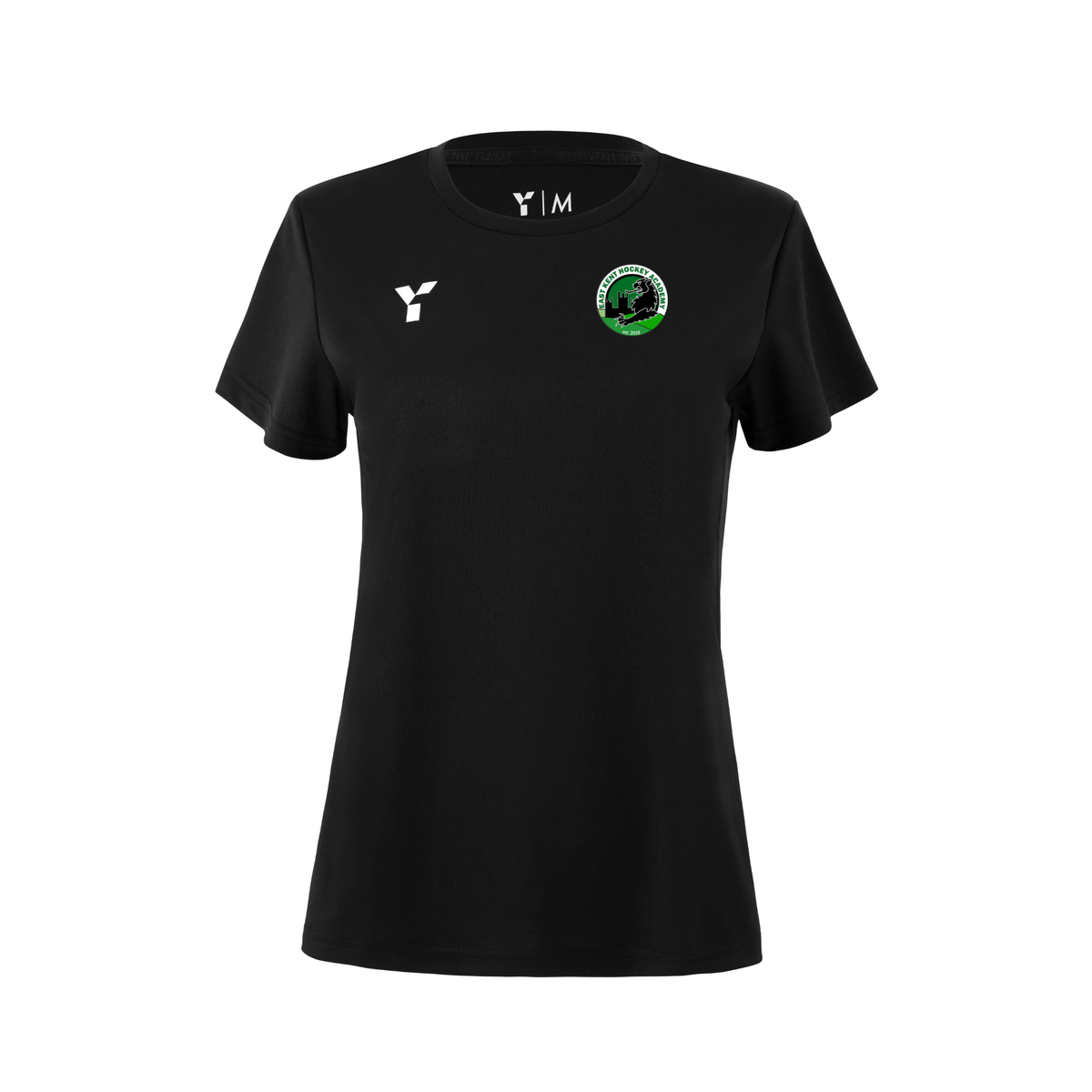 East Kent HA - Short Sleeve Training Top Women's Black club teamwear by Y1