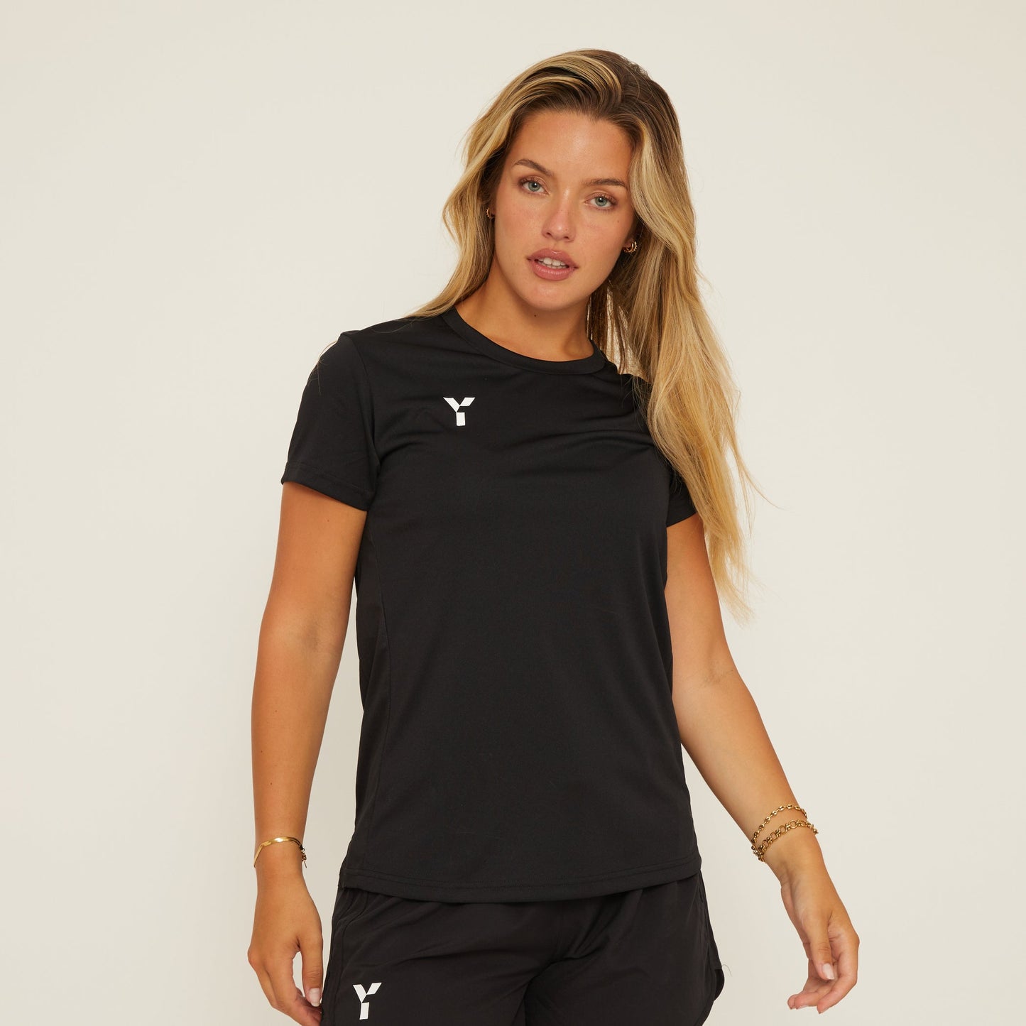 Padel4All Eastbourne - Short Sleeve Training Top Women's Black