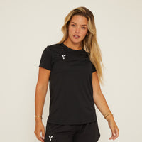 Short Sleeve Training Top Womens Red