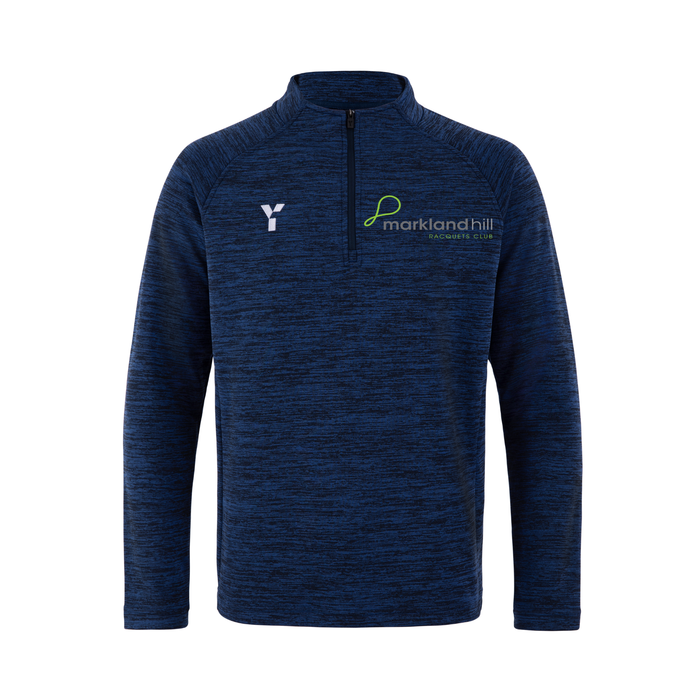 Markland Hill Racquets Club - Fugi Quarter Zip Unisex Navy Melange