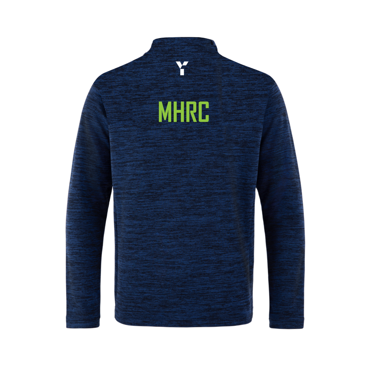Markland Hill Racquets Club - Fugi Quarter Zip Unisex Navy Melange club teamwear by Y1 - view 2