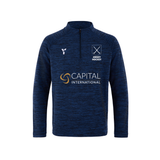 Jersey Hockey - Fugi Quarter Zip Unisex Navy Melange (Capital International) (SALE)