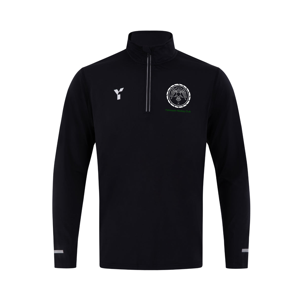Falmouth HC - Lycra Midlayer Unisex Black club teamwear by Y1