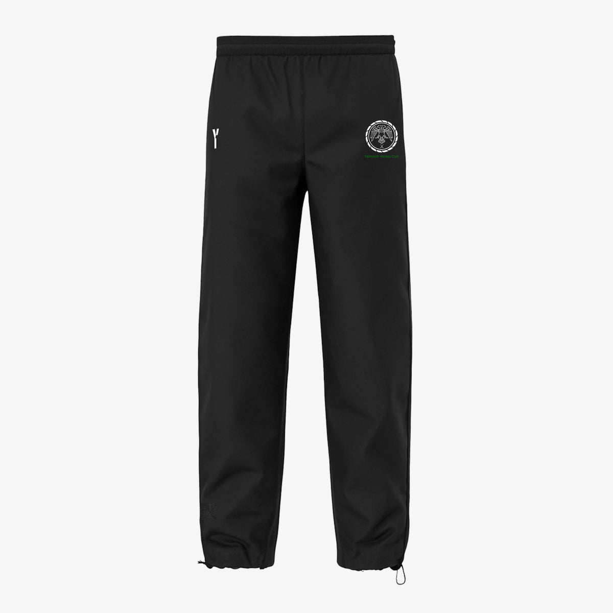 Falmouth HC - Flow Tracksuit Bottoms Unisex Black club teamwear by Y1