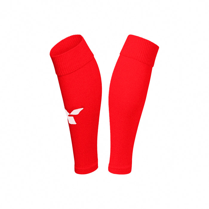 Footless Playing Socks Red