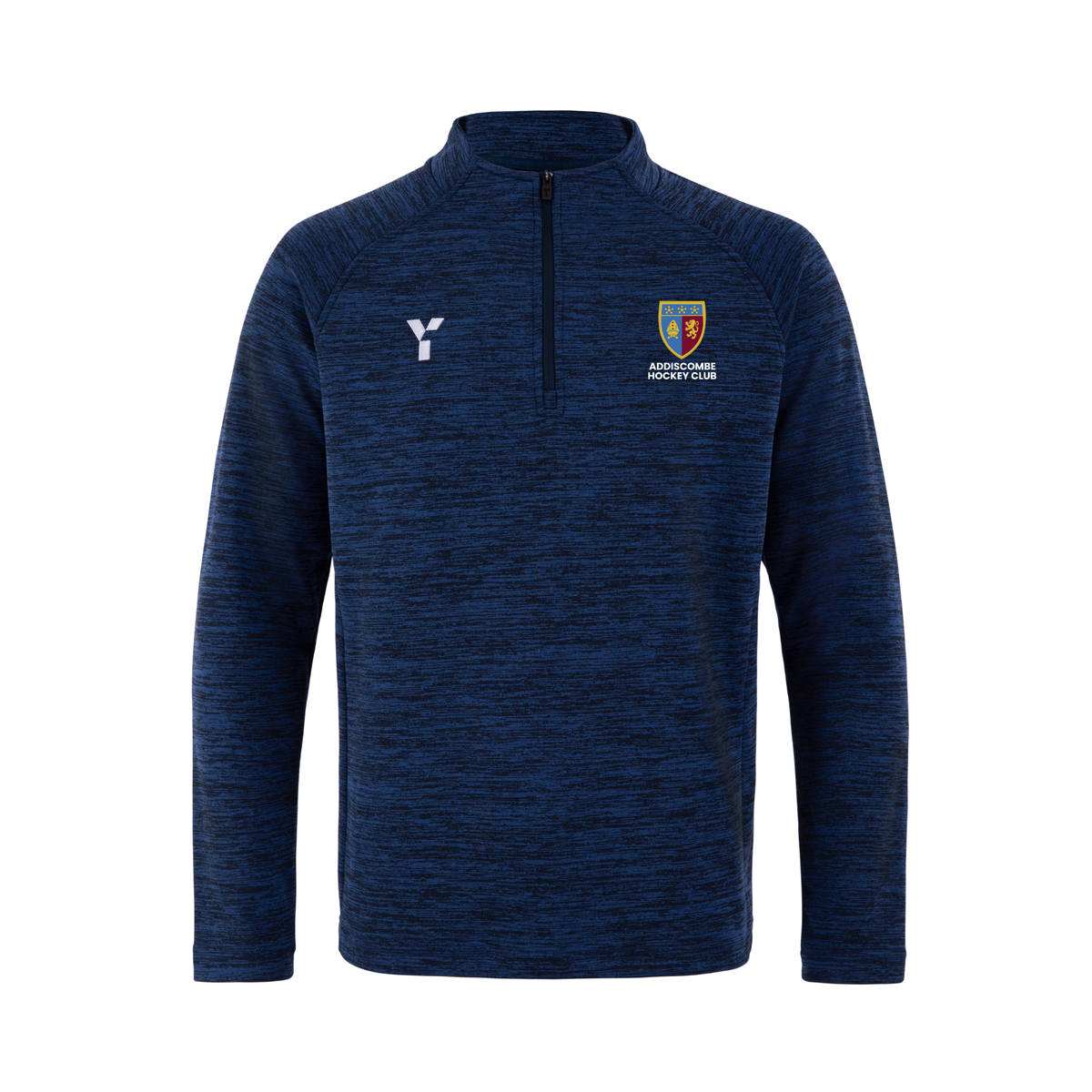 Addiscombe HC - Fugi Quarter Zip Unisex Navy Melange club teamwear by Y1