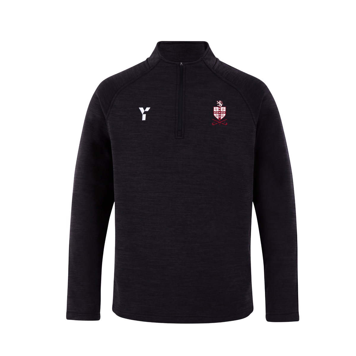 Crawley HC - Fugi Quarter Zip Unisex Black Melange (SALE)