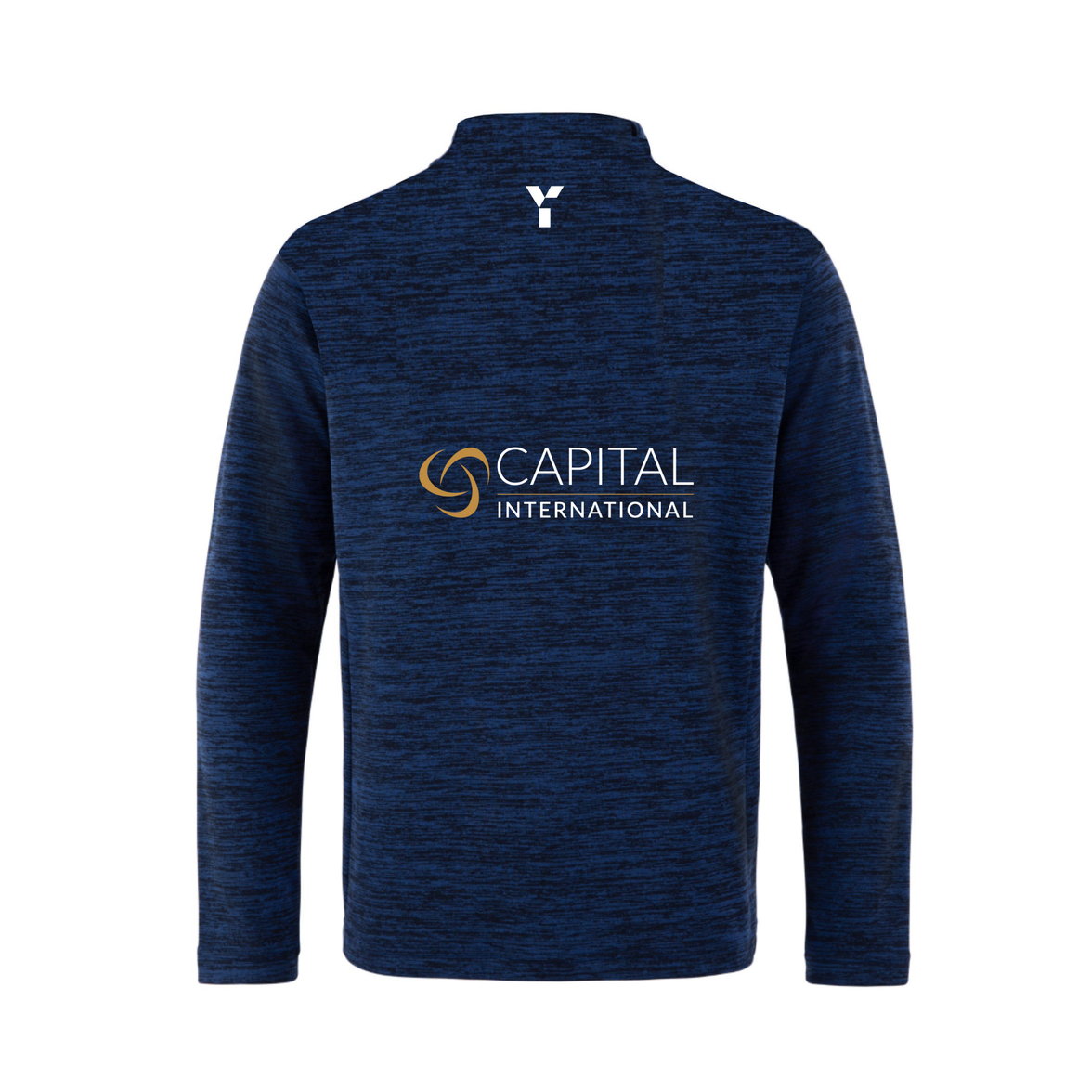 Jersey Hockey - Fugi Quarter Zip Unisex Navy Melange (Capital International) (SALE)
