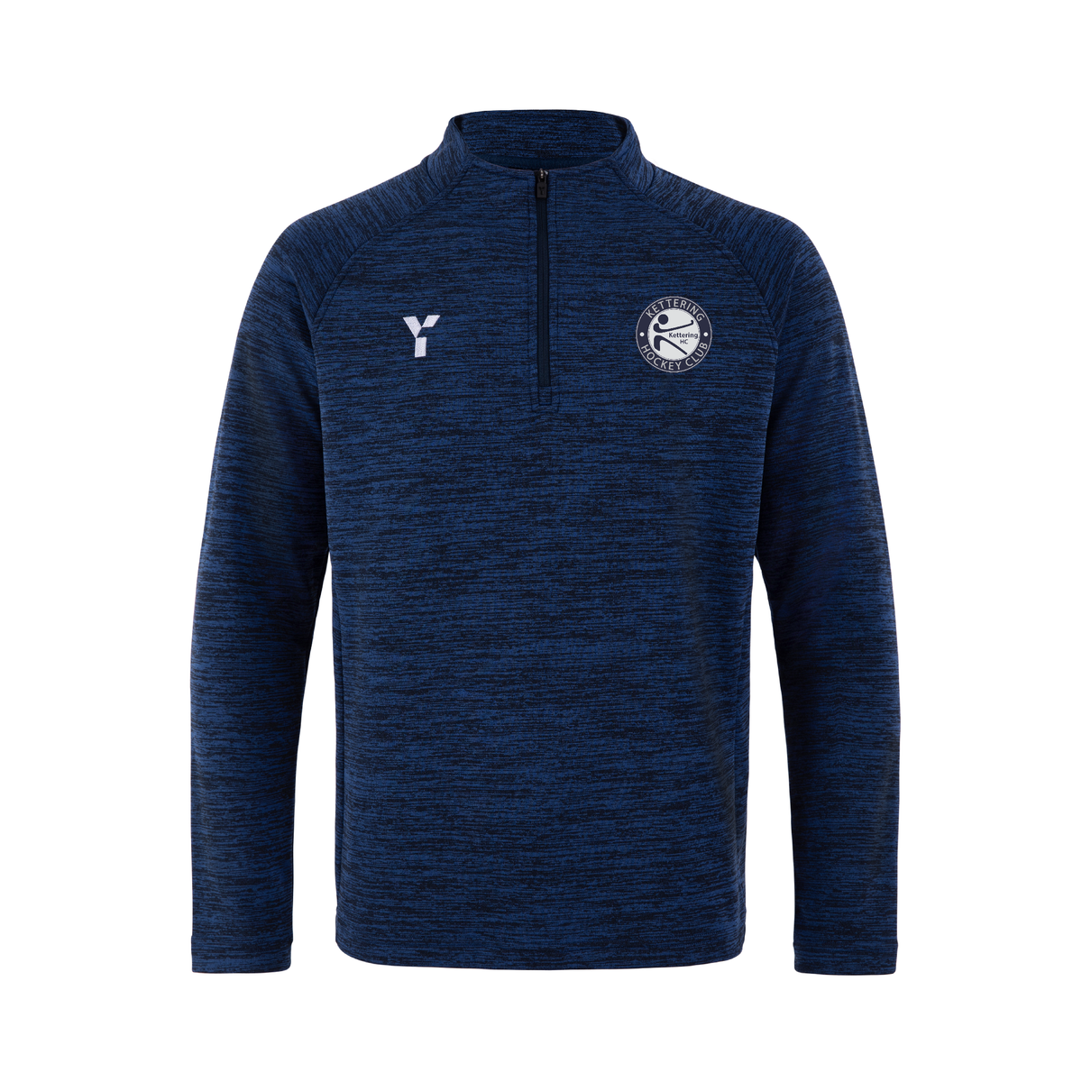 Kettering HC - Fugi Quarter Zip Unisex Navy Melange club teamwear by Y1