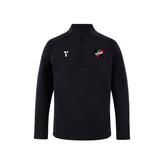 Ipswich and East Suffolk - Fugi Quarter Zip Unisex Black Melange