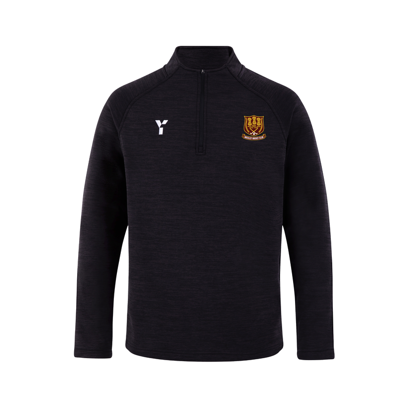 Mossley HC - Fugi Quarter Zip Unisex Black Melange