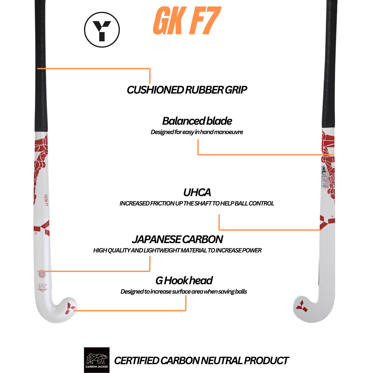 GK F7 hockey stick by Y1 - view 5