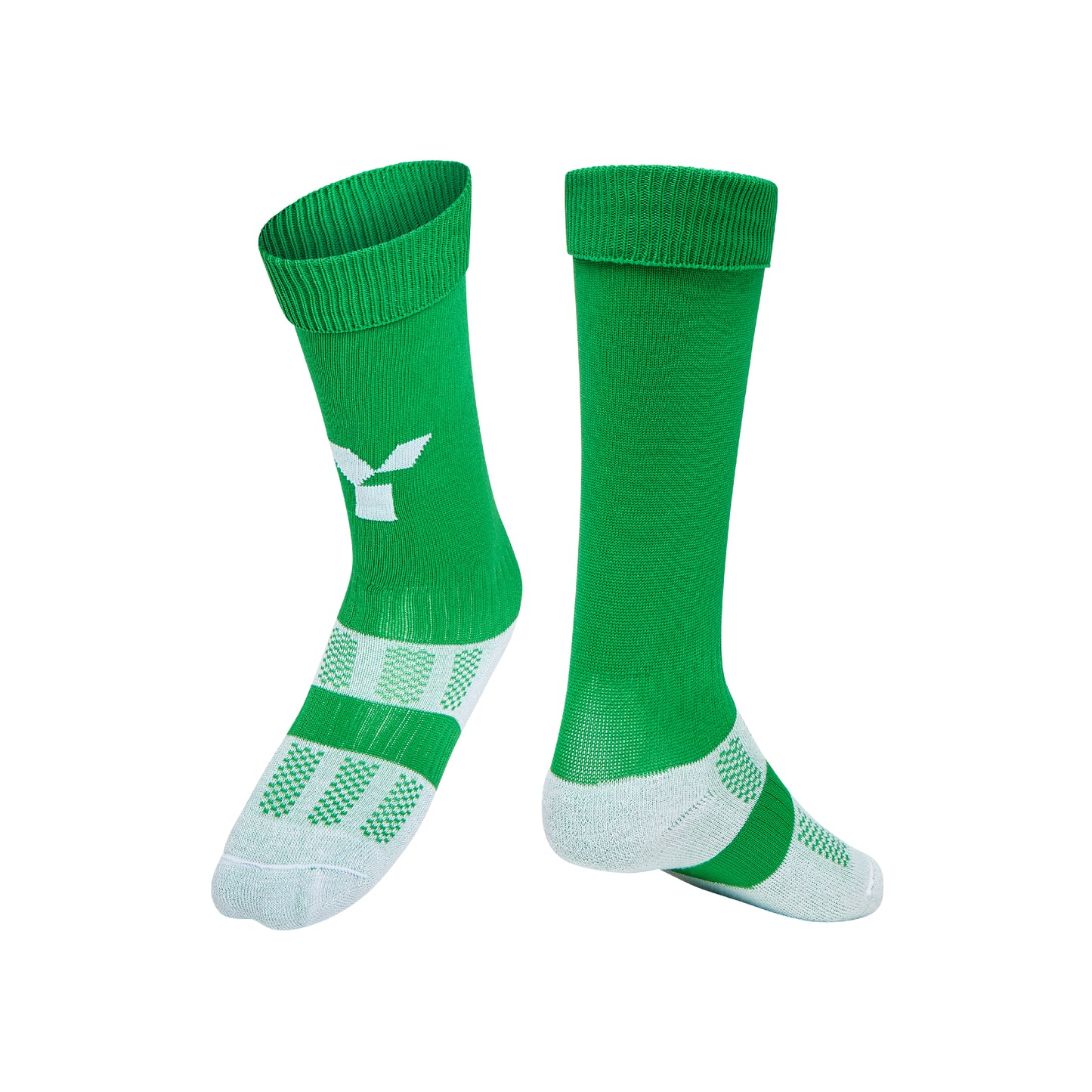 Y1 Bright Green Playing Socks