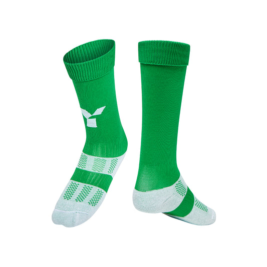 Y1 Bright Green Playing Socks