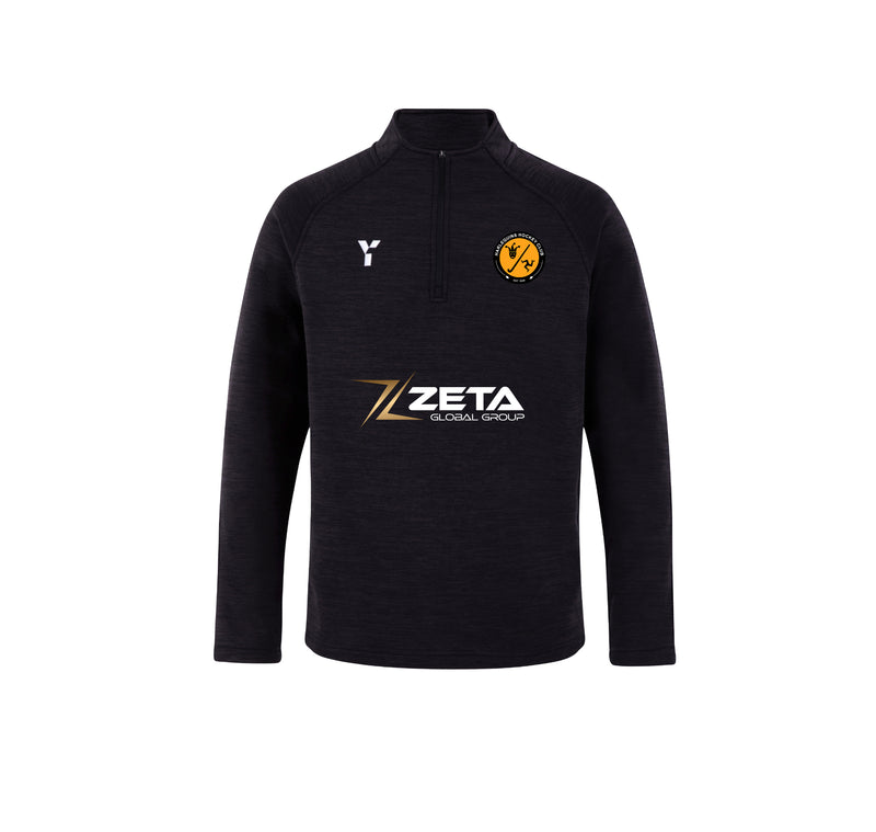 Harlequins HC - Fugi Quarter Zip Unisex Black Melange