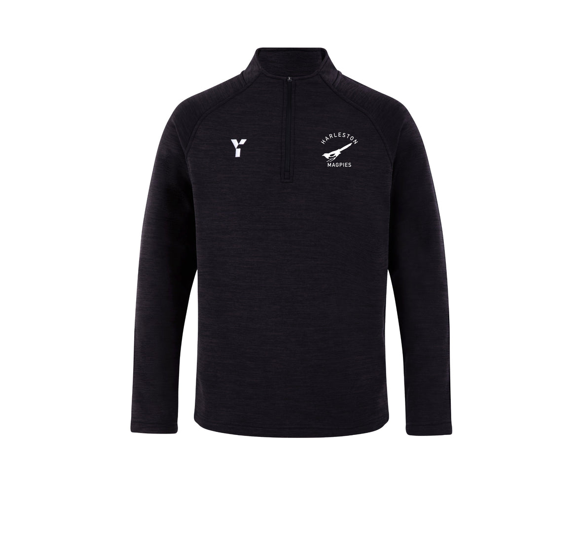 Harleston Magpies HC - Fugi Quarter Zip Unisex Black Melange (SALE)