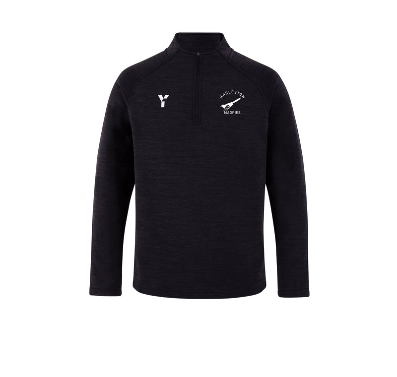 Harleston Magpies HC - Fugi Quarter Zip Unisex Black Melange (SALE)