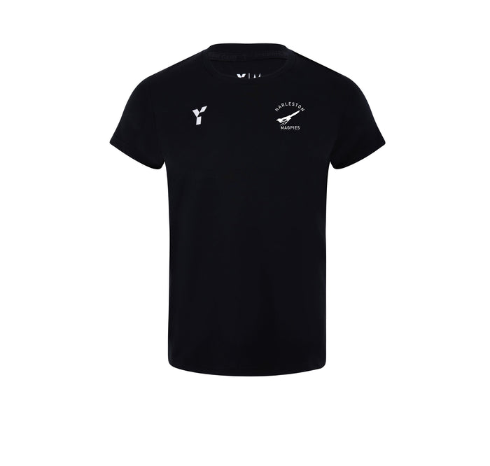 Harleston Magpies HC - Junior Short Sleeve Training Top Unisex Black (SALE)