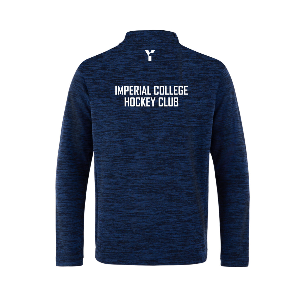 Imperial College HC - Fugi Quarter Zip Unisex Navy Melange club teamwear by Y1 - view 2