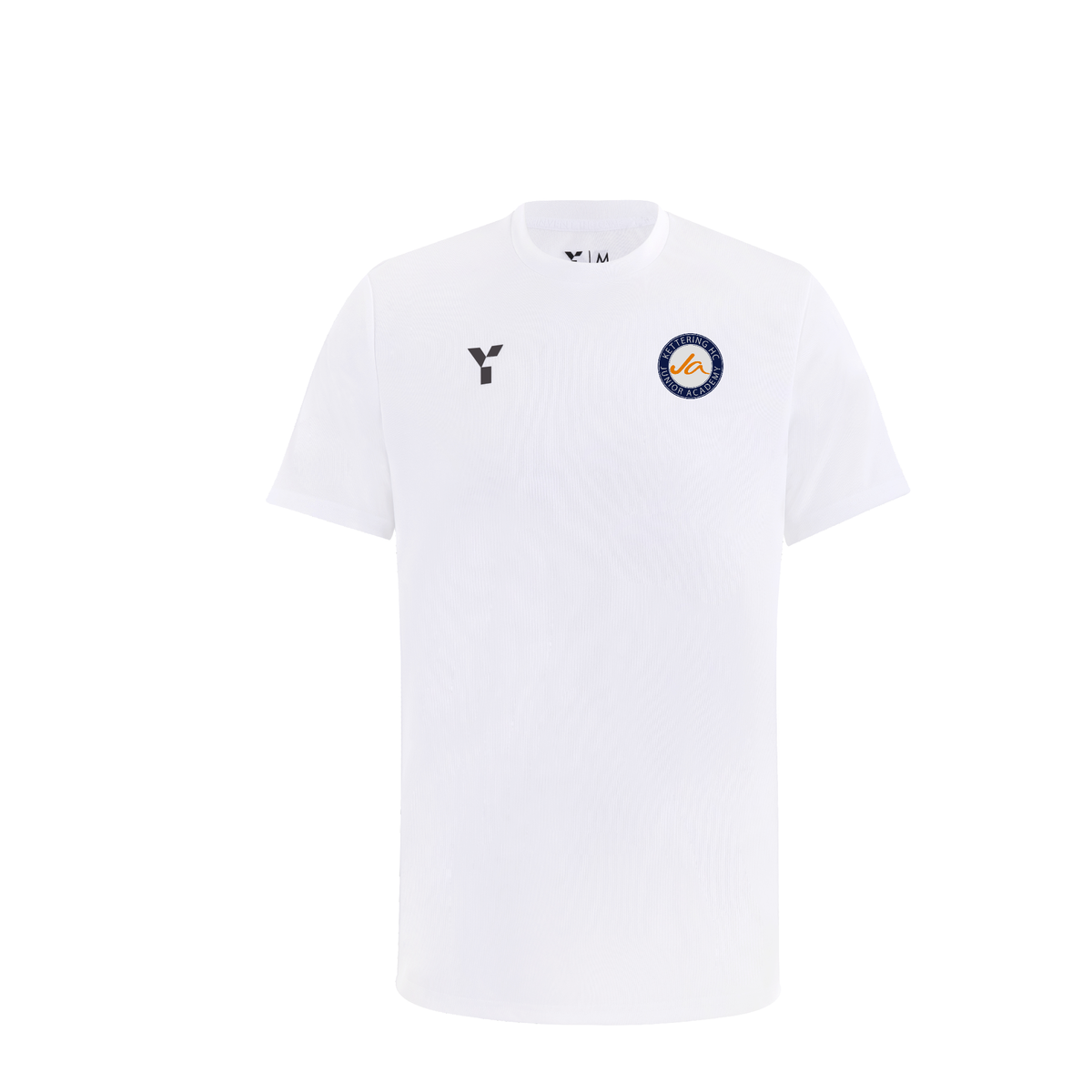 Kettering HC - Junior Short Sleeve Training Top Unisex White club teamwear by Y1