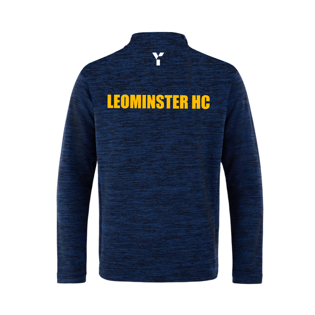 Leominster HC - Fugi Quarter Zip Unisex Navy Melange club teamwear by Y1 - view 2