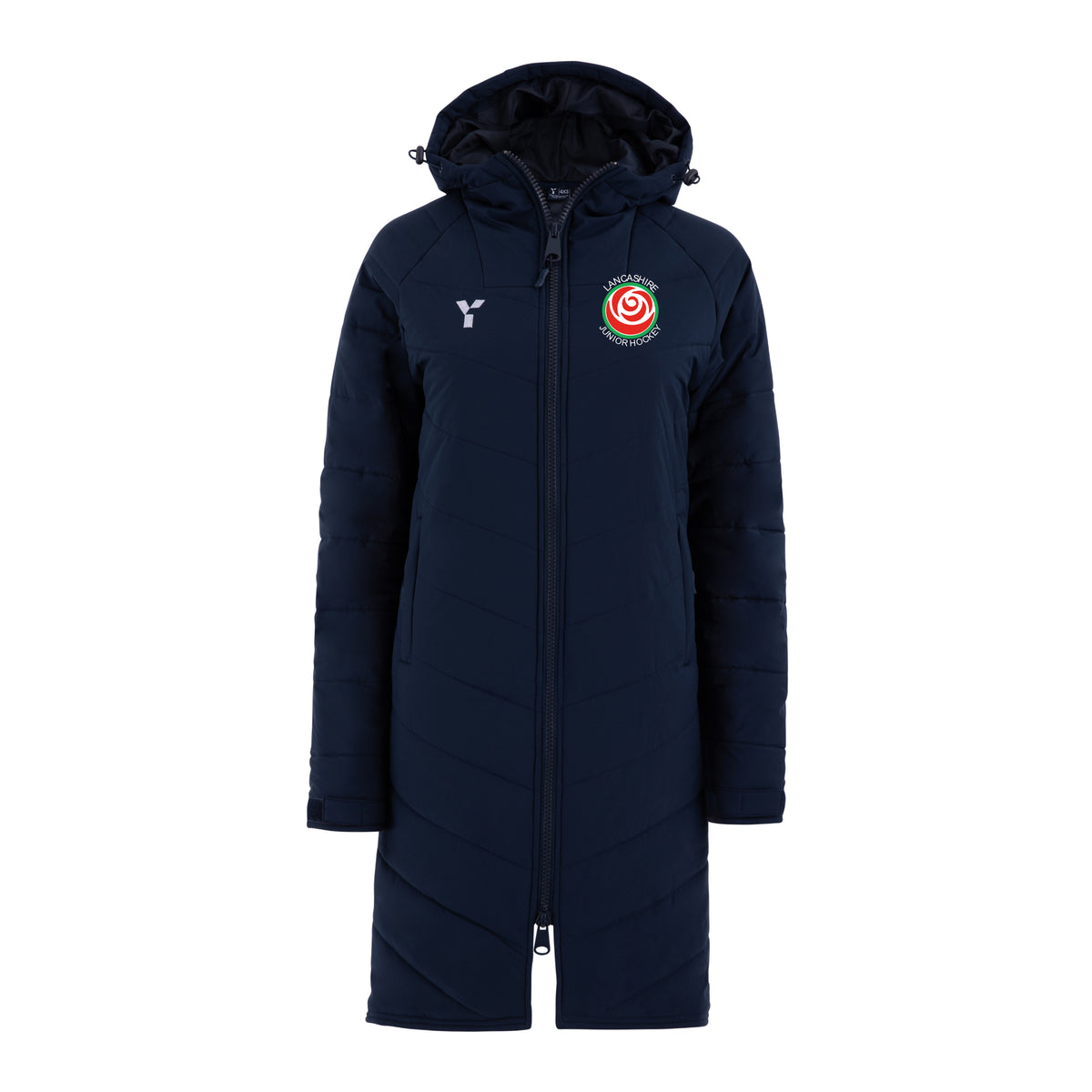 Lancashire Juniors - Bench Jacket Unisex Navy club teamwear by Y1