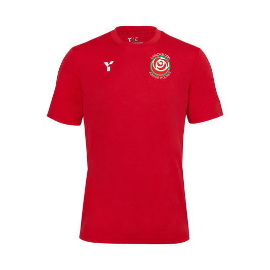 Lancashire Juniors - Short Sleeve Training Top Men's Red