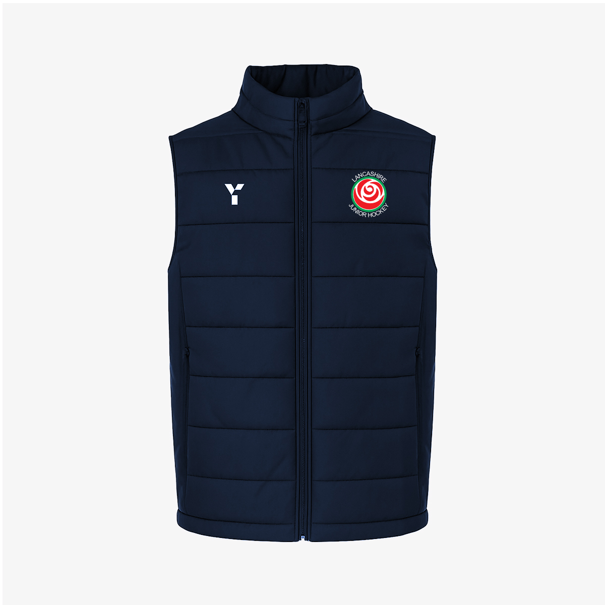 Lancashire Juniors - Gilet Men's Navy club teamwear by Y1