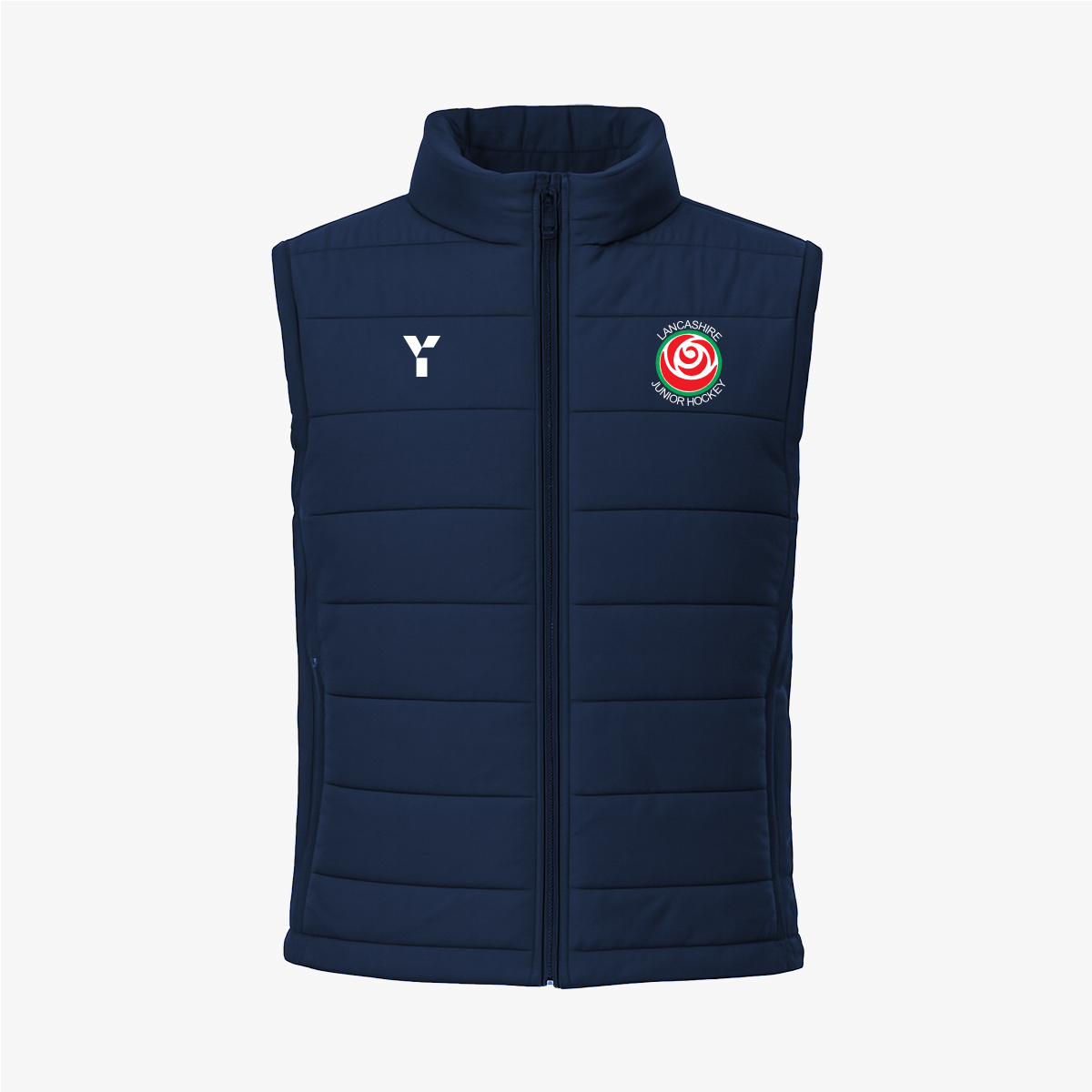 Lancashire Juniors - Gilet Women's Navy club teamwear by Y1