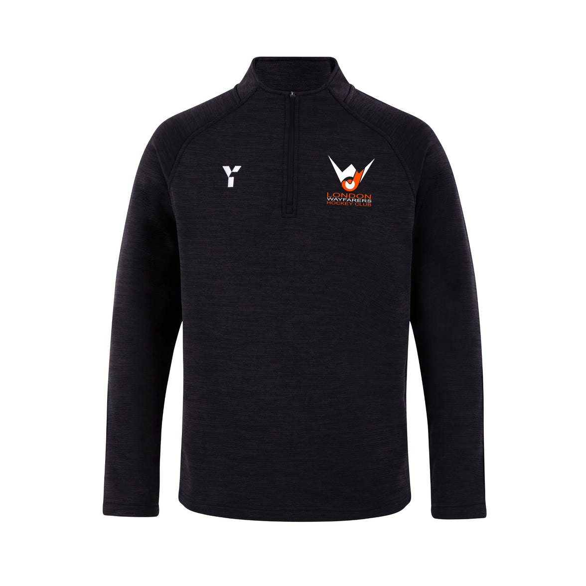 London Wayfarers HC - Adult & Junior Fugi Quarter Zip Unisex Black Melange