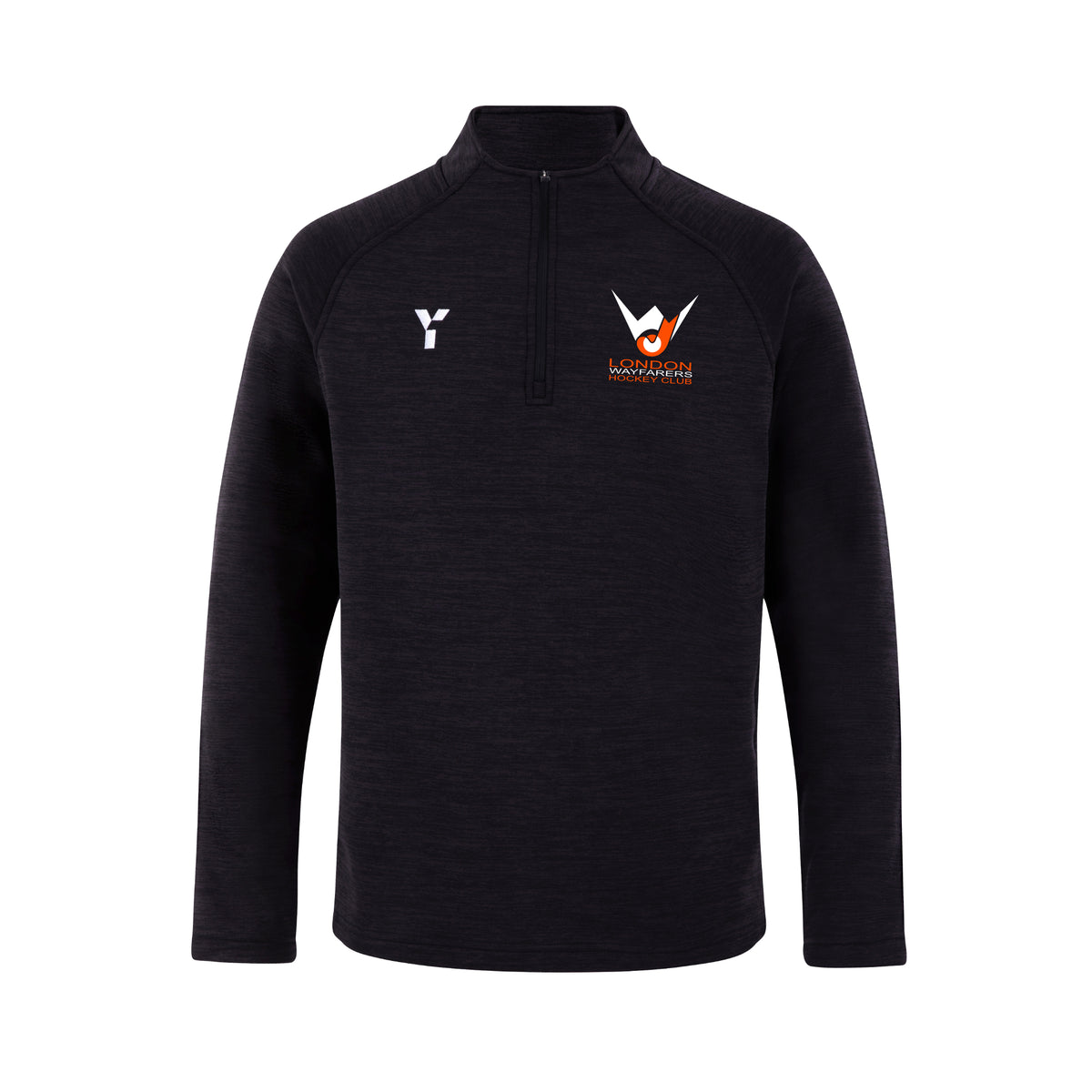 London Wayfarers HC - Adult & Junior Fugi Quarter Zip Unisex Black Melange