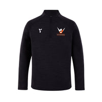London Wayfarers HC - Adult & Junior Fugi Quarter Zip Unisex Black Melange