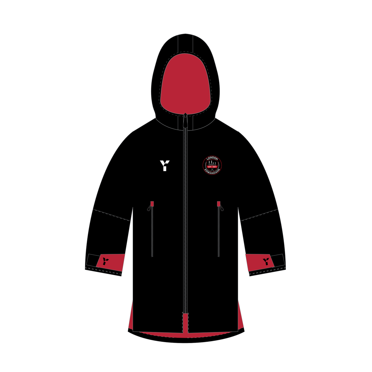 London Edwardians HC - Changing Robe Black club teamwear by Y1