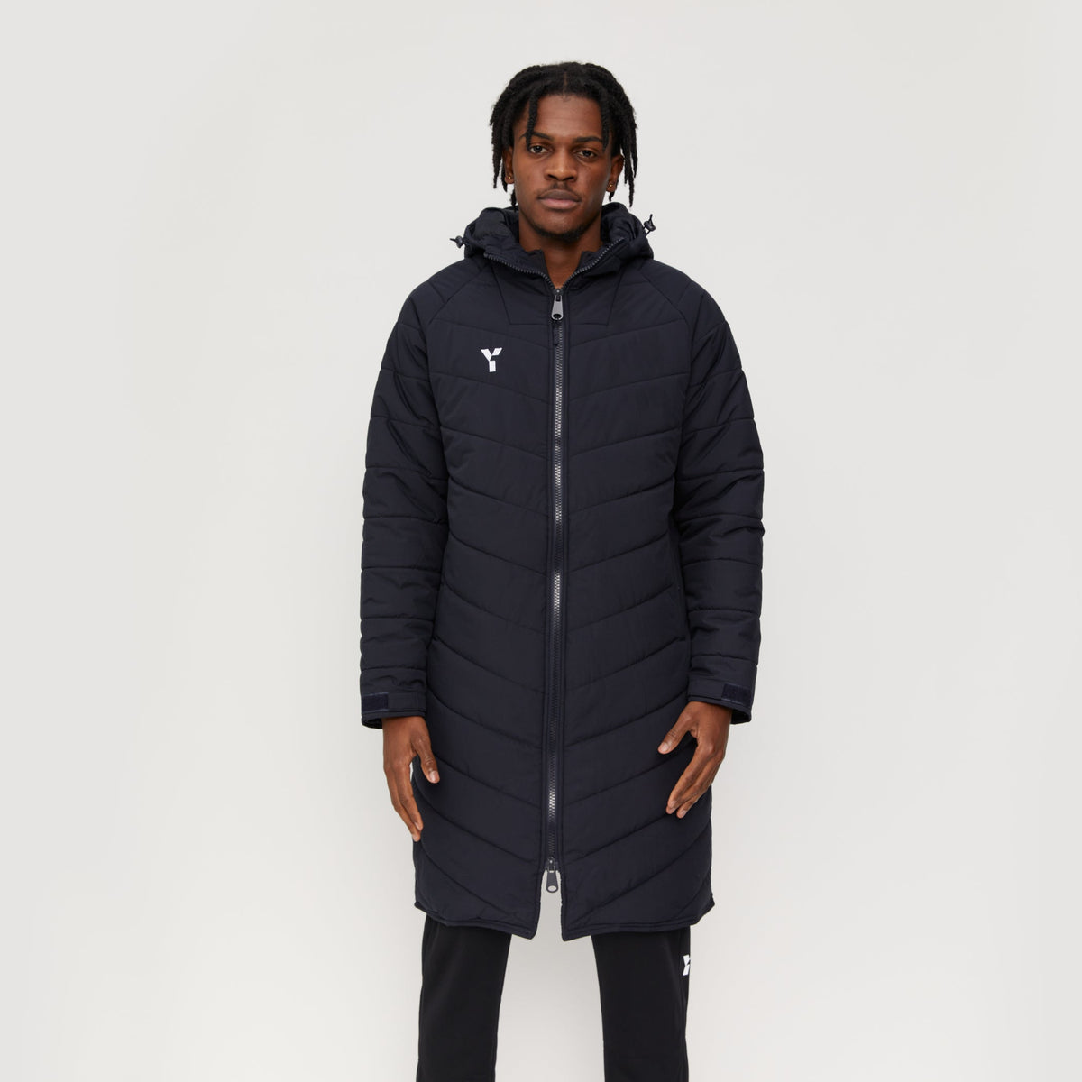 Padel4All Eastbourne - Bench Jacket Unisex Black by Y1 - view 7