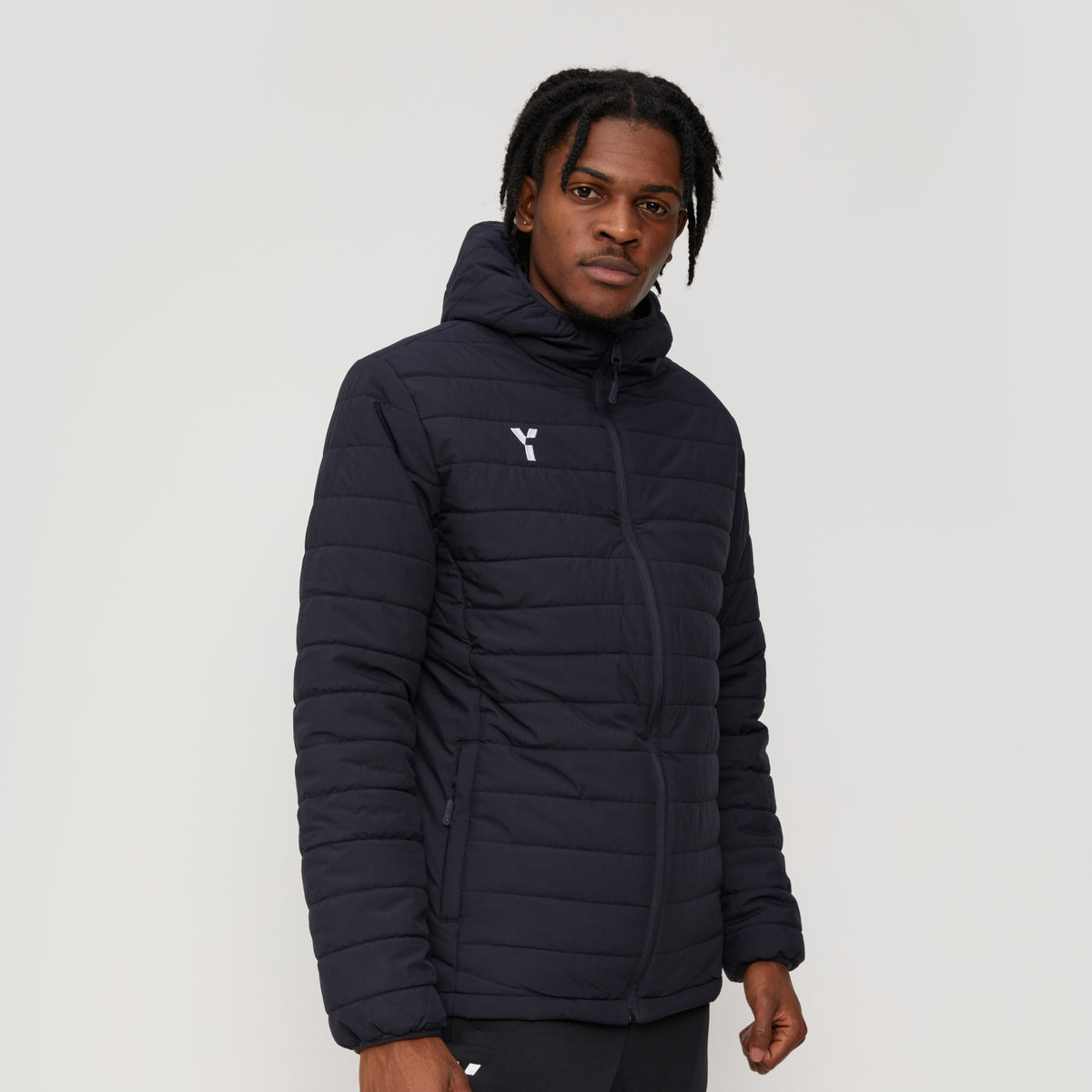 Padded Jacket Unisex Navy by Y1 - view 7