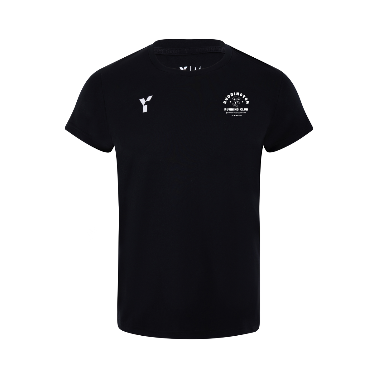 Ruddington RC - Short Sleeve Training Top Men's Black club teamwear by Y1
