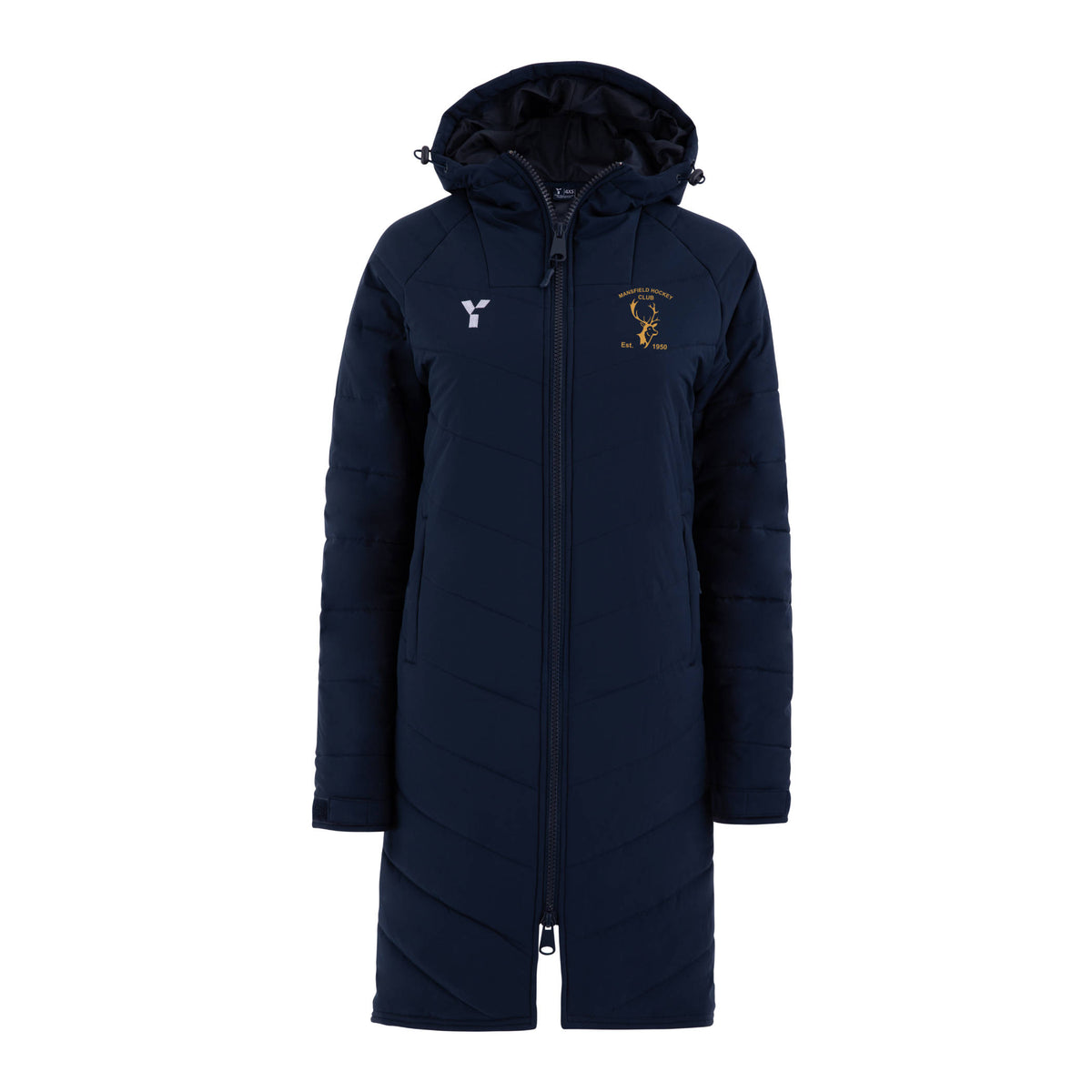 Mansfield HC - Bench Jacket Unisex Navy club teamwear by Y1