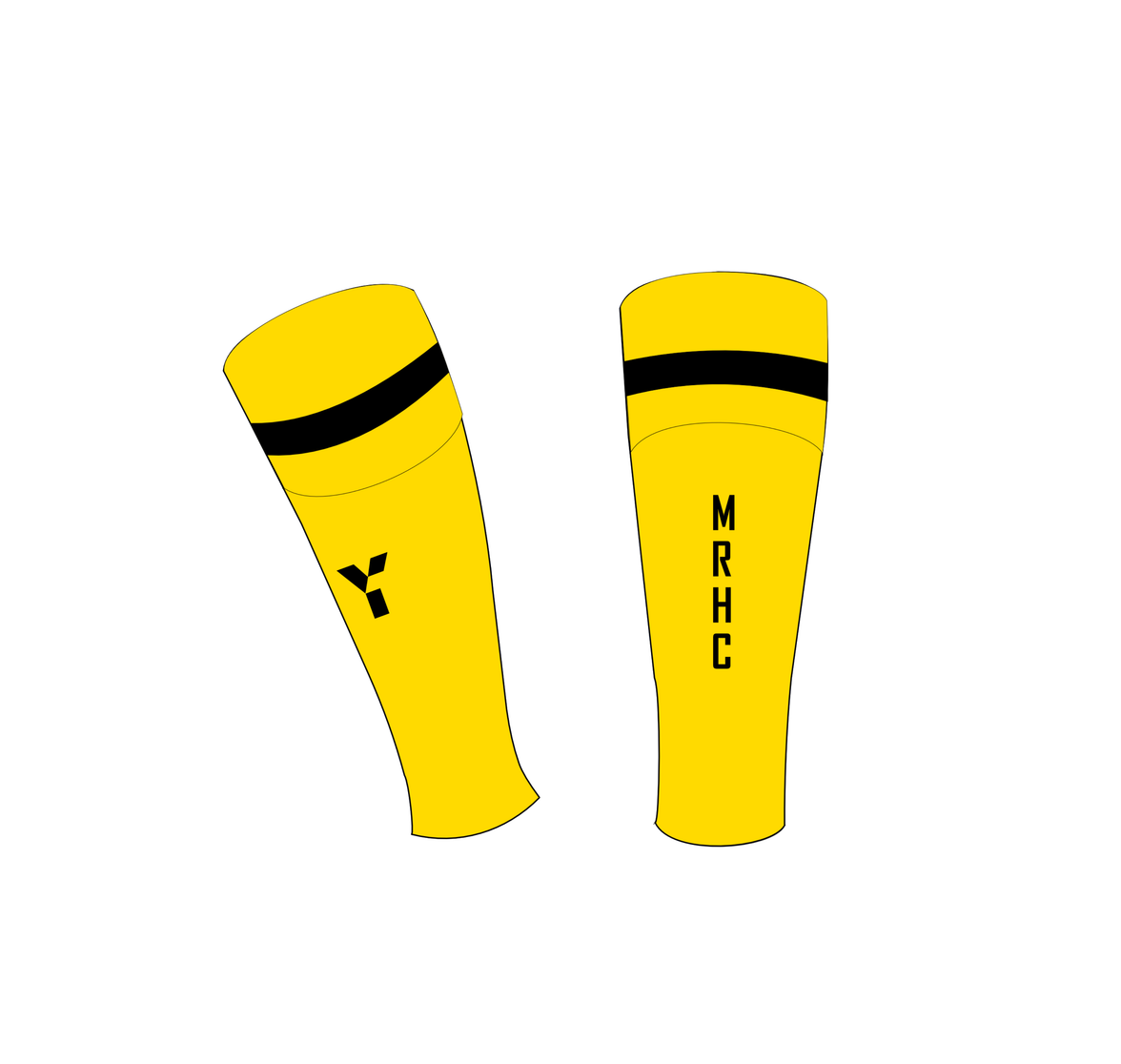 Marden Russets HC - Footless Playing Socks Yellow [PRE-ORDER]