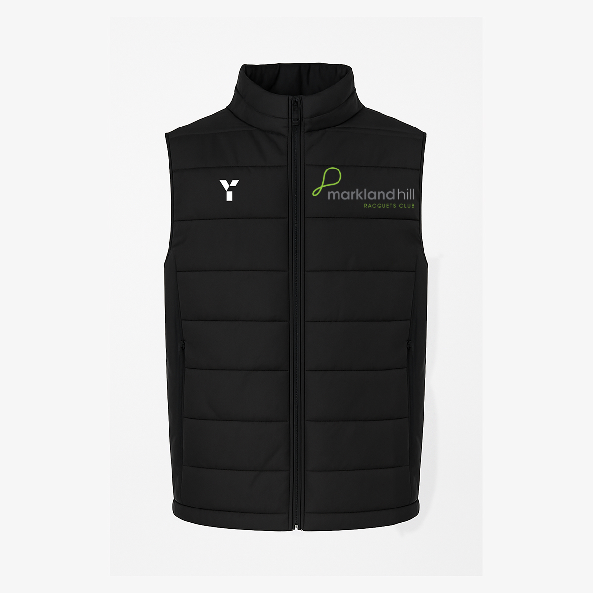 Markland Hill Racquets Club - Coach Gilet Men's Black club teamwear by Y1