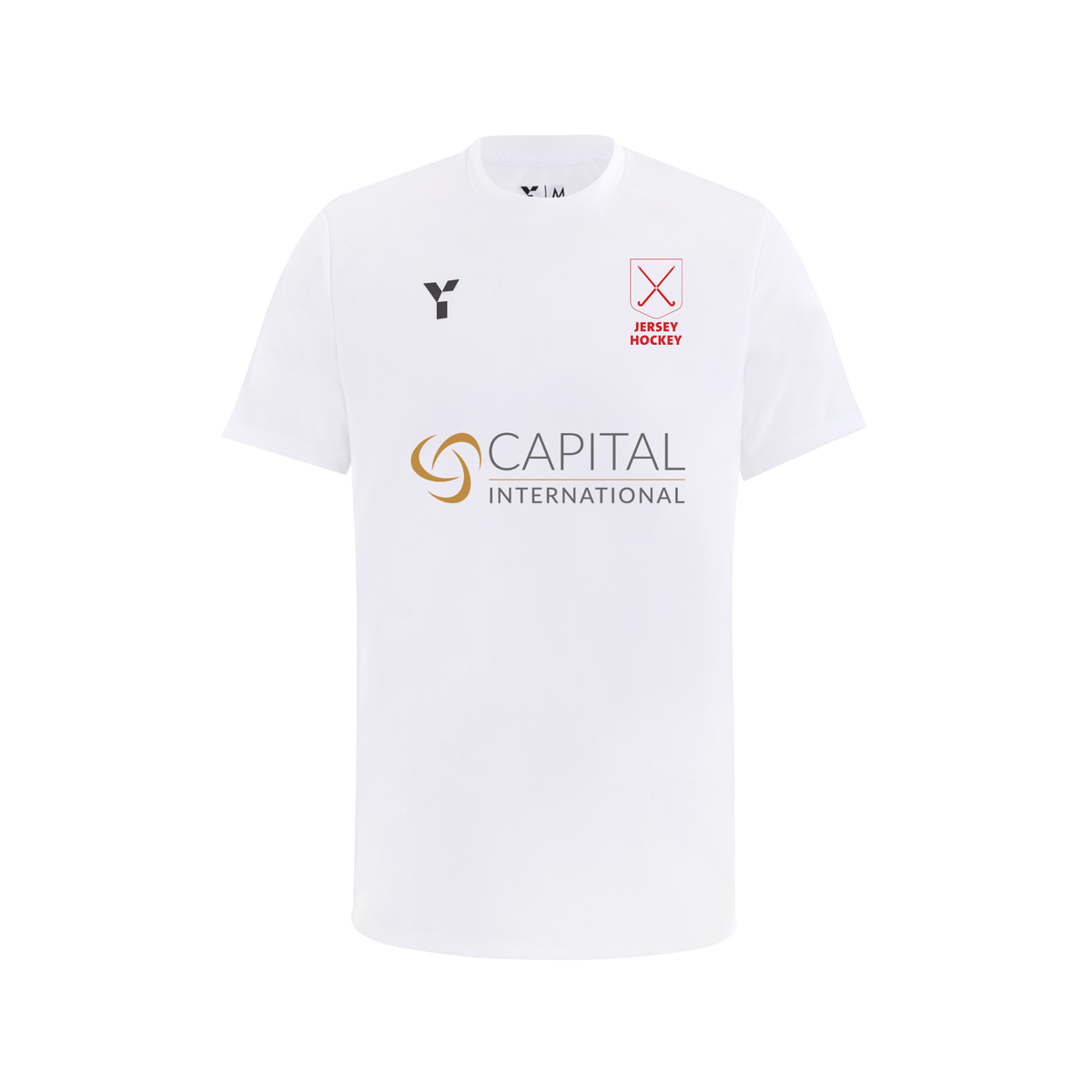 Jersey Hockey - Short Sleeve Training Top Men's White (Capital International) club teamwear by Y1
