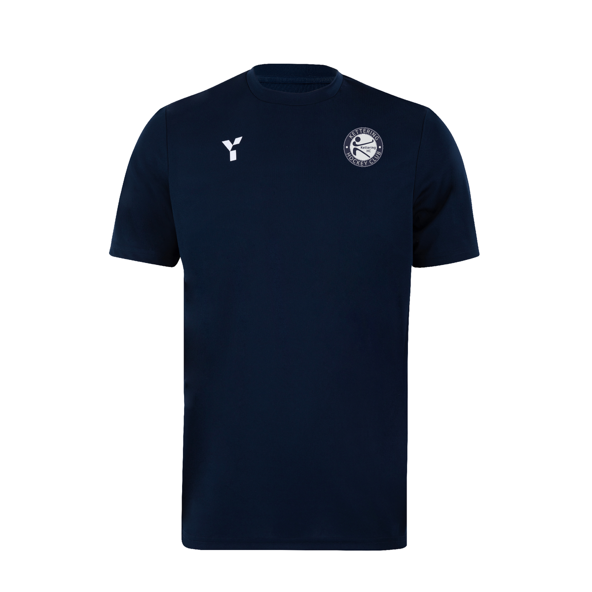 Kettering HC - Short Sleeve Training Top Men's Navy club teamwear by Y1
