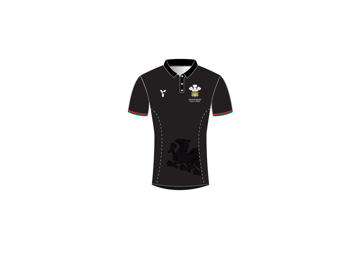Hockey Wales - Mens Playing Top Black (SALE)