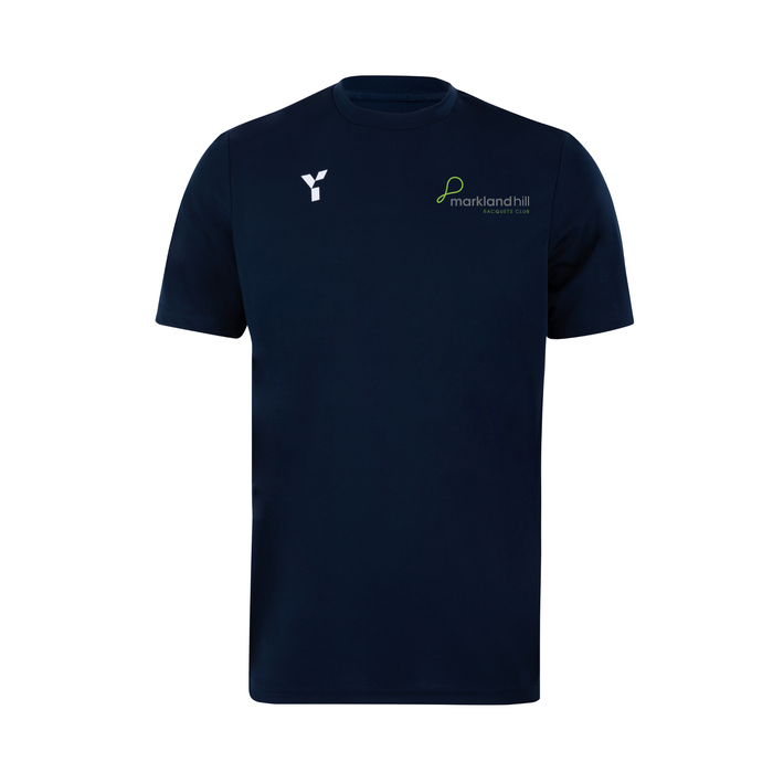 Markland Hill Racquets Club - Junior Short Sleeve Training Top Unisex Navy