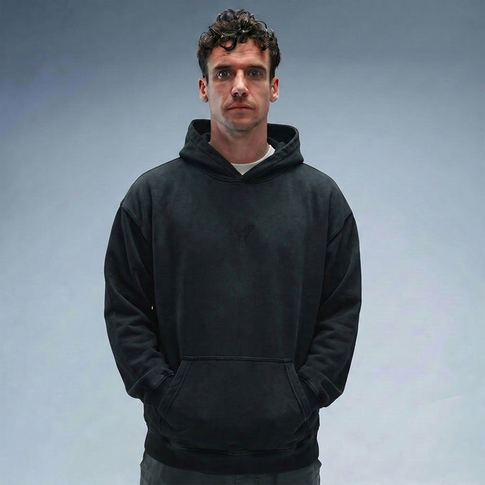 Oversized Courtside Hood Black