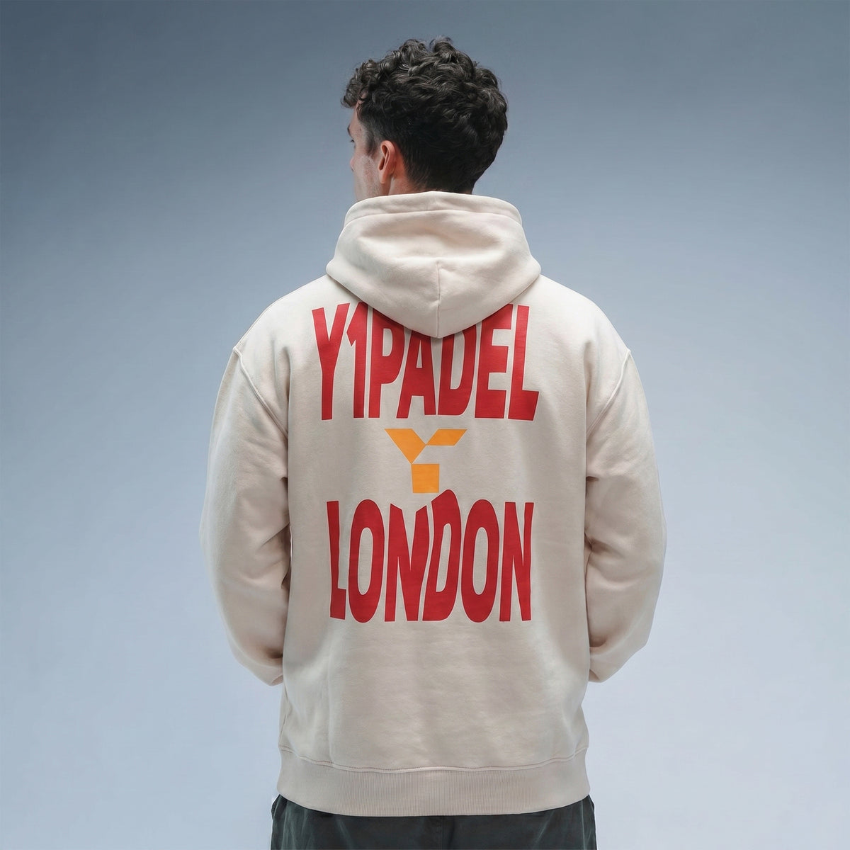 Oversized Padel London Hood Stonewash White